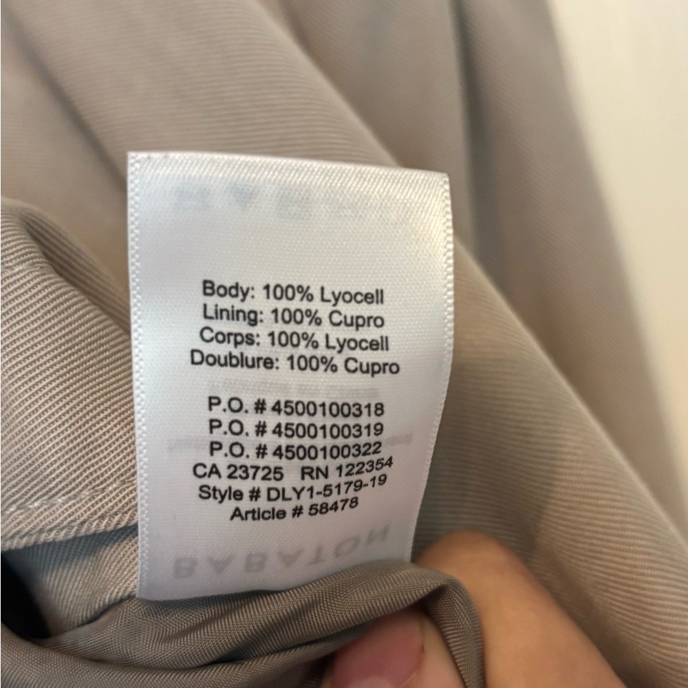 Babaton Women's Tan Trench Coat - Picture 4 of 5